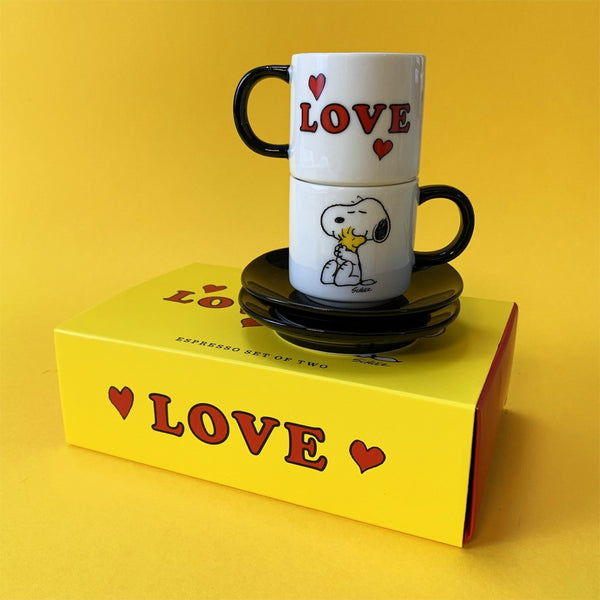 Set Espresso Snoopy Love - Mie Moe